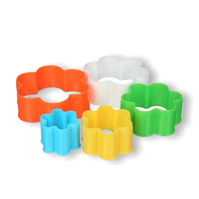 Plastic Flower Cutters (5 pieces)