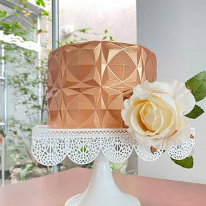 Geometric Origami 3D Cake Border (5 Shapes Available)
