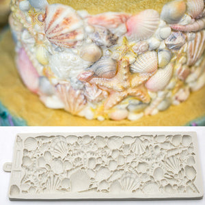 Sea Themed Cake Edge Silicone Mold