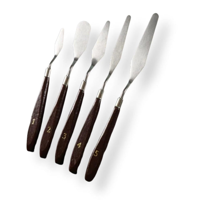 Feather & Leaf Knife / Spatula Set (5 Pieces)