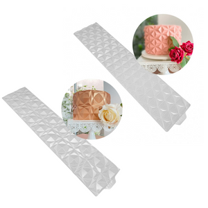 Geometric Origami 3D Cake Border (5 Shapes Available)