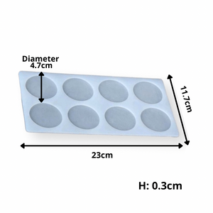 Circle Chocolate Garnish Silicone Mold