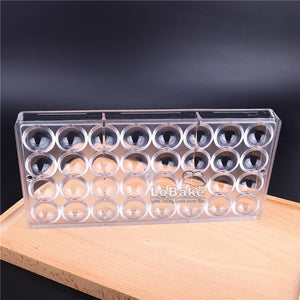 Polycarbonate Small Half Sphere Mold (32 Cavities)