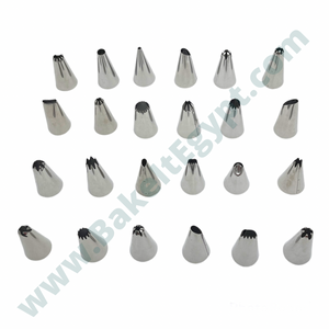 Small Piping Tips Set (24 Pieces)