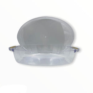 Plastic Oval Serving Dish with Lid