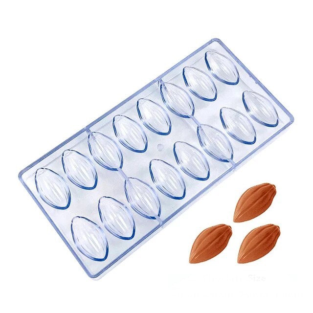 Polycarbonate Cocoa Bean Shaped Mold