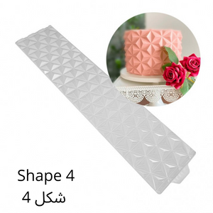 Geometric Origami 3D Cake Border (5 Shapes Available)
