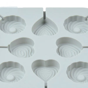 Hearts & Swirls Lollipop Mold