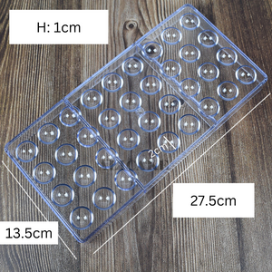 Polycarbonate Extra Small Half Sphere Mold (36 Cavities)