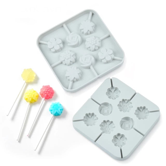 Flowers Lollipop Silicone Mold