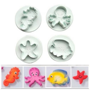 Sea Creatures Plunger Cutters (set of 4)