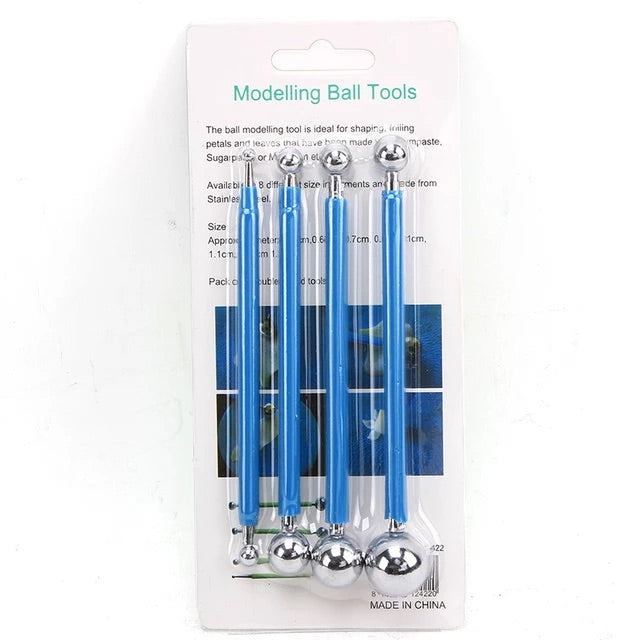 Fondant Modelling Ball Tools 4pk - Padstow Food Service Distributors