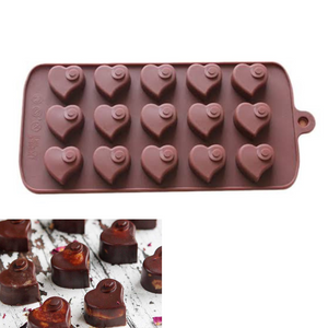 Heart Swirl Chocolate Silicone Mold