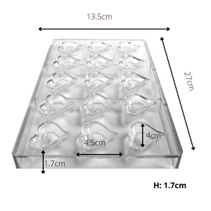 Polycarbonate Double Hearts Mold