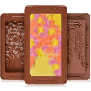 Receding Geometric Chocolate Bar Silicone Mold