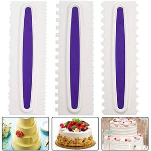 Large Plastic Cake Scraper Set (3 Pieces)