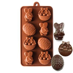 Easter Bunnies & Eggs Silicone Mold