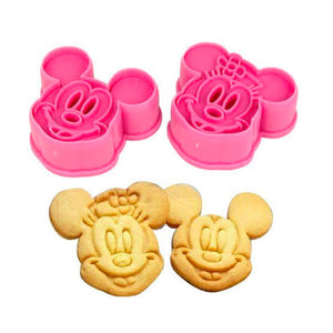 Mickey & Minnie Cutter & Stamp Set (2 pieces)