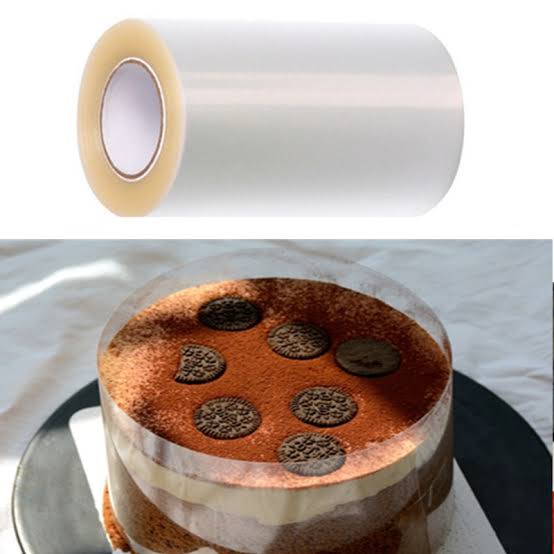 10M Clear Plastic Cake Collar Roll (Available 4 Width Sizes)