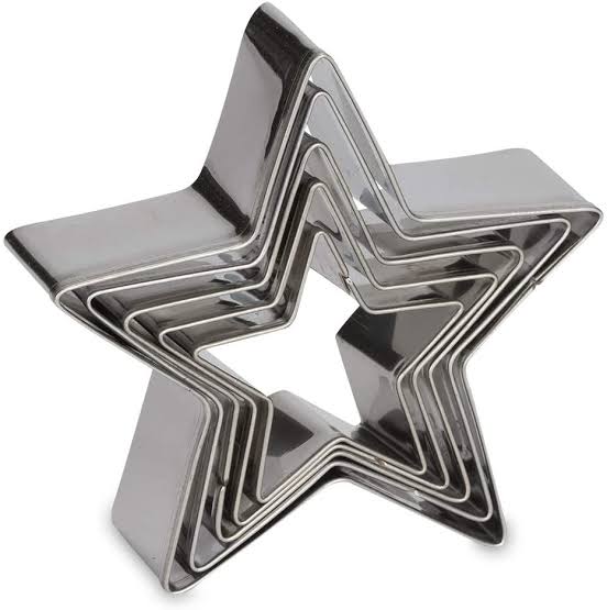 Stainless Steel Star Cutter Set (5 Pieces)