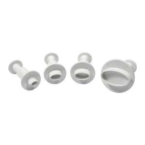 Oval plunger cutters (set of 4)