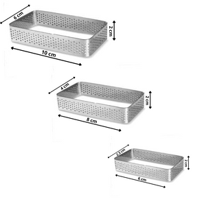 Perforated Rectangle Ring Set (3 Pieces)