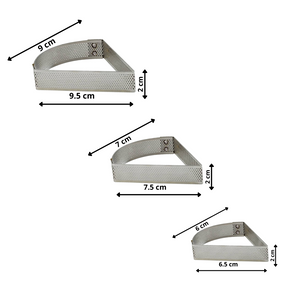 Perforated Triangle Ring Set (3 Pieces)